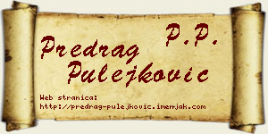 Predrag Pulejković vizit kartica